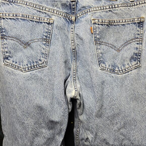 Vintage Orange‎ Tab Levi Blue Denim Jeans 38x34 - Picture 7 of 7
